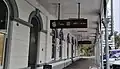 The ground floor façade