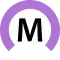 The logo of the Meijo Line of the Nagoya Municipal Subway.