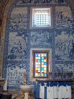 Azulejos by Willem van der Kloet in the transept