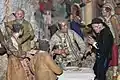 Tavern scene in the street, detail of the Neapolitan crèche