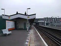 New Cross Gate, during conversion from Tube terminus to a through station