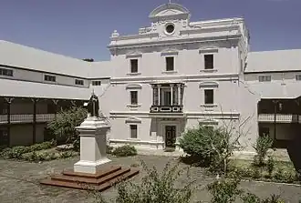 This is a photograph of the New Norcia Benedictine Community, a study retreat.