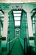 Pedestrian walkway on the bridge
