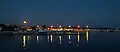 Nikiti port by night