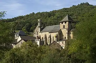 The church of Saint-Pierre-ès-Liens, in Noailhac