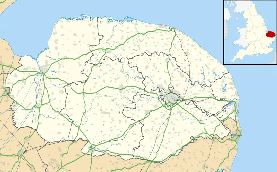 Bylaugh is located in Norfolk