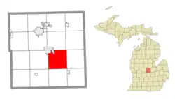 Location within Gratiot County
