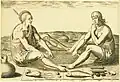 Engraving by Theodor de Bry after a watercolour painted by John White