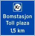 Information board Alternative: 1 Sign 560 may provide information about miscellaneous traffic conditions. May have a brown background if the information is specifically aimed at tourists. Must have a yellow background if it's a temporary sign, or an orange background if it provides information about detours.