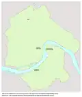 18th century settlements in the territory of modern urban area of Novi Sad (Habsburg administration period).