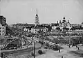 ‘Erakov’ bridge under construction; note the lack of the Ligovsky Canаl