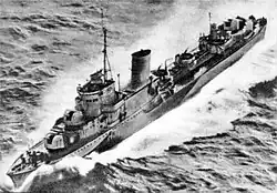 Grom-class destroyer ORP&nbsp;Błyskawica was one of the nine warships that escorted Convoy SL&nbsp;129.