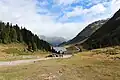 View of the Defereggen Valley and the Obersee (East Tyrol, Austria)