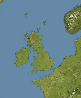 SS Empire Simba is located in Oceans around British Isles