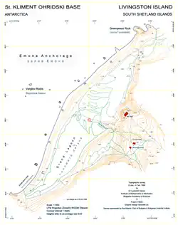 Base area and facilities in 1996