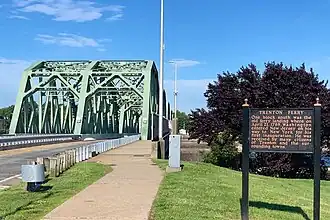 Old Trenton Ferry historic information sign