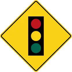 WB-4 Traffic signal ahead