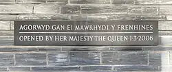 Opening Plaque