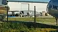 A photo of one of the testbed fuselages in a scrapyard outside Edwards Air Force Base in April 2020
