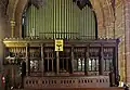 The choir stalls and organ