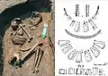 Burial with copper items, Oslonki, Poland, 4100 BC