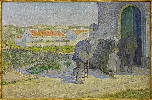 Pendant l'élévation, (1879) 74.5 x 113&nbsp;cm.