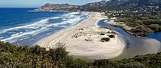 Ostriconi beach in the Agriates