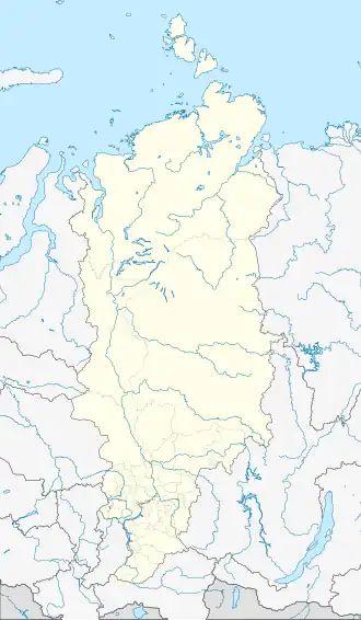 Syndassko is located in Krasnoyarsk Krai