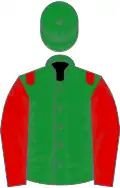 Green, red epaulets and sleeves