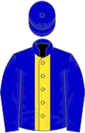 Blue, yellow stripe