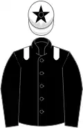 Black, white epaulets, white cap, black star