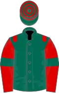 Green, red epaulets and sleeves, green armlets, hooped cap