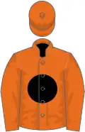 Orange, black disc, orange sleeves, orange cap