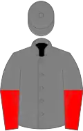 Pink and mauve(quartered), halved sleeves, hooped cap