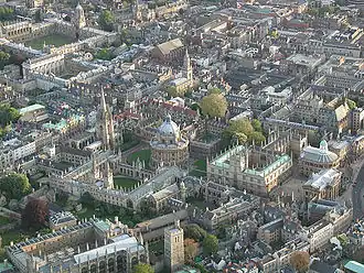Image 101 Aerial view of Oxford city centre (from Portal:Oxfordshire/Selected pictures)