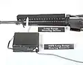 SIPE long range hearing device connected to long range hearing receiver