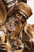 Detail of pulpit, Church of Saint Laurence