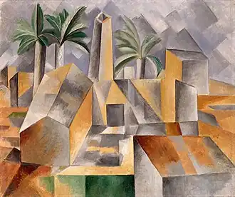 Pablo Picasso, 1909, Brick Factory at Tortosa (L'Usine, Horta de Ebro), oil on canvas, 50.7 x 60.2&nbsp;cm, Hermitage Museum, Saint Petersburg