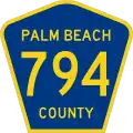 County Road 794 marker