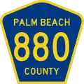 County Road 880 marker