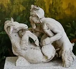 Statue of Pan copulating with a goat
