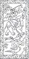 Line drawing copy of the panel 6