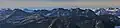 Elija Ridge (centered) north aspect, seen from Crater Mountain