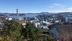 View of the town of Leirvik