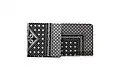 7. The horizontal part is folded back and then forward again inserting the tab into the slot to hold it