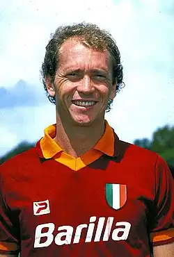 Paulo Roberto Falcão pictured in the 1983-84 season