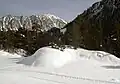 Pyrenees under snow near Cauterets