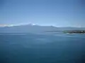 View of Pegunungan Arfak from the Cenderawasih Bay.