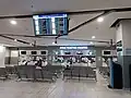 Bus ticketing counter at 2 floor