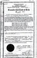 A Philippine Torrens title, dated to December 1961